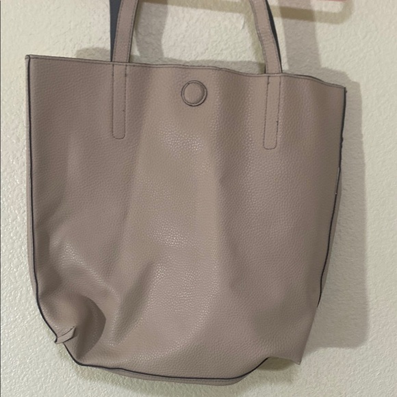 Double side  Tote Bag color Tan/gray - Picture 1 of 8